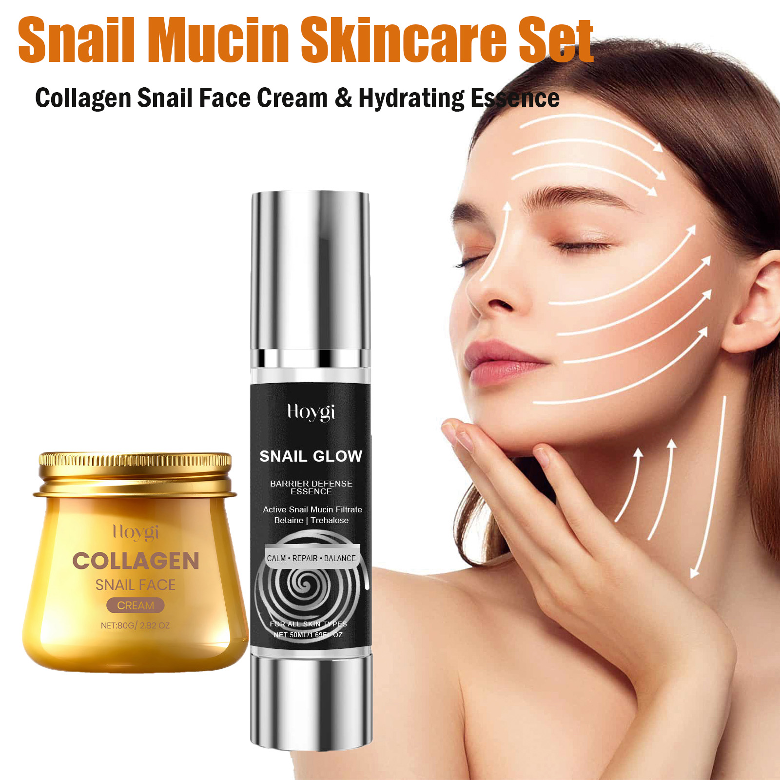 Snail Mucin Essence - Zestaw do pielęgnacji skóry z mucyną
