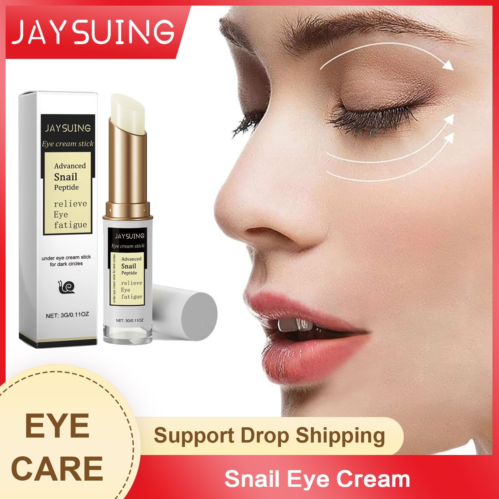 Snail Cream Gel - Ślimakowy krem pod oczy przeciw zmarszczkom