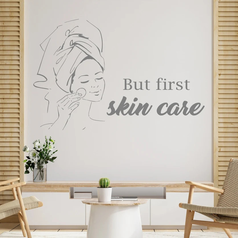 Pa Salon Woman Face Wall Decal – Skincare Quote recenzja i cena