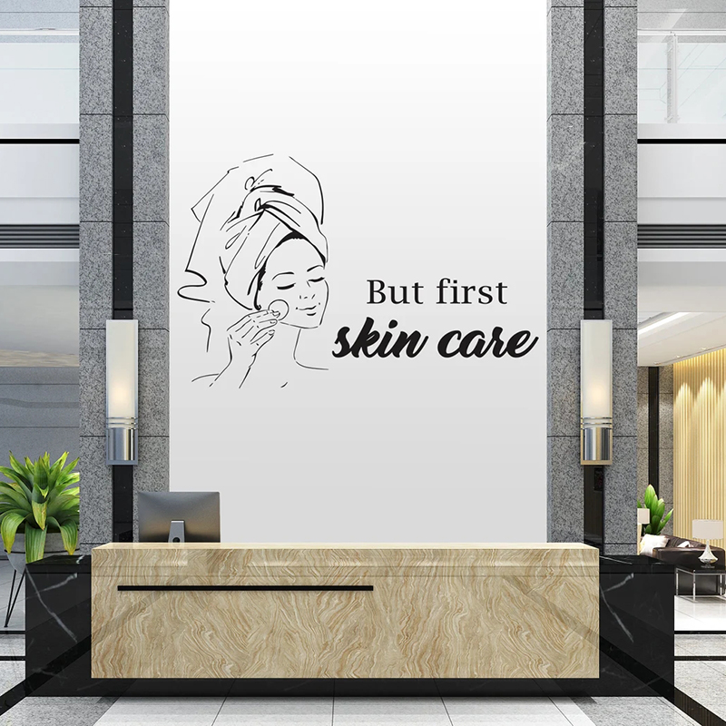Pa Salon Woman Face Wall Decal – Skincare Quote recenzja i cena