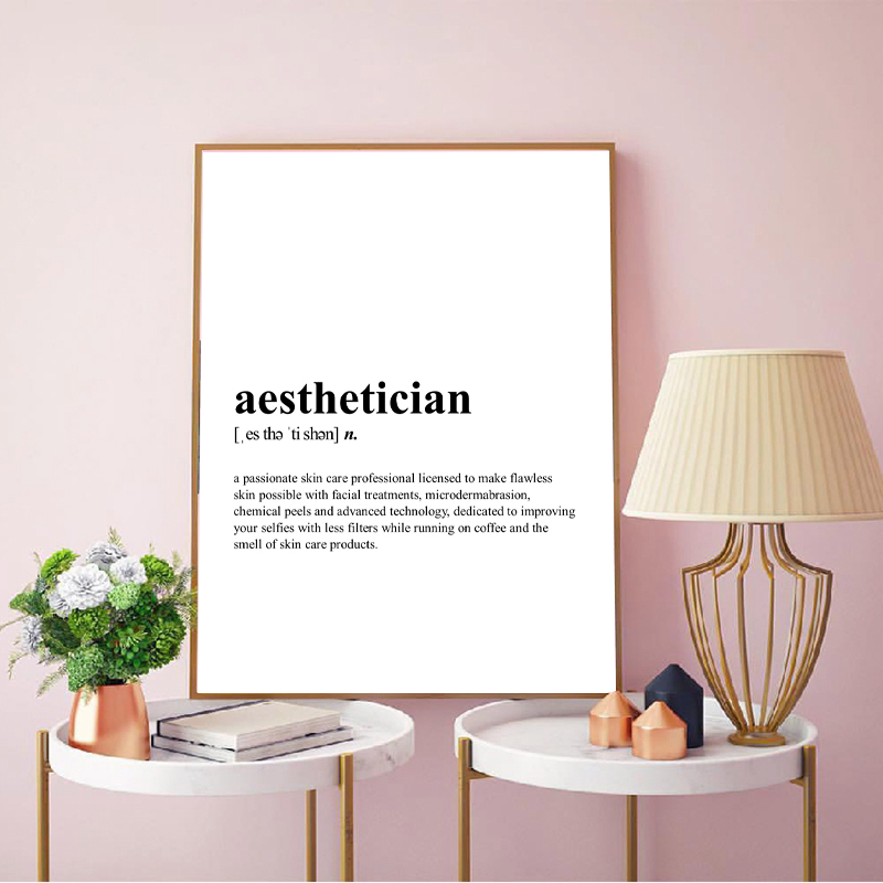 Estetyk definicja druk na płót – Skincare Quote recenzja i cena